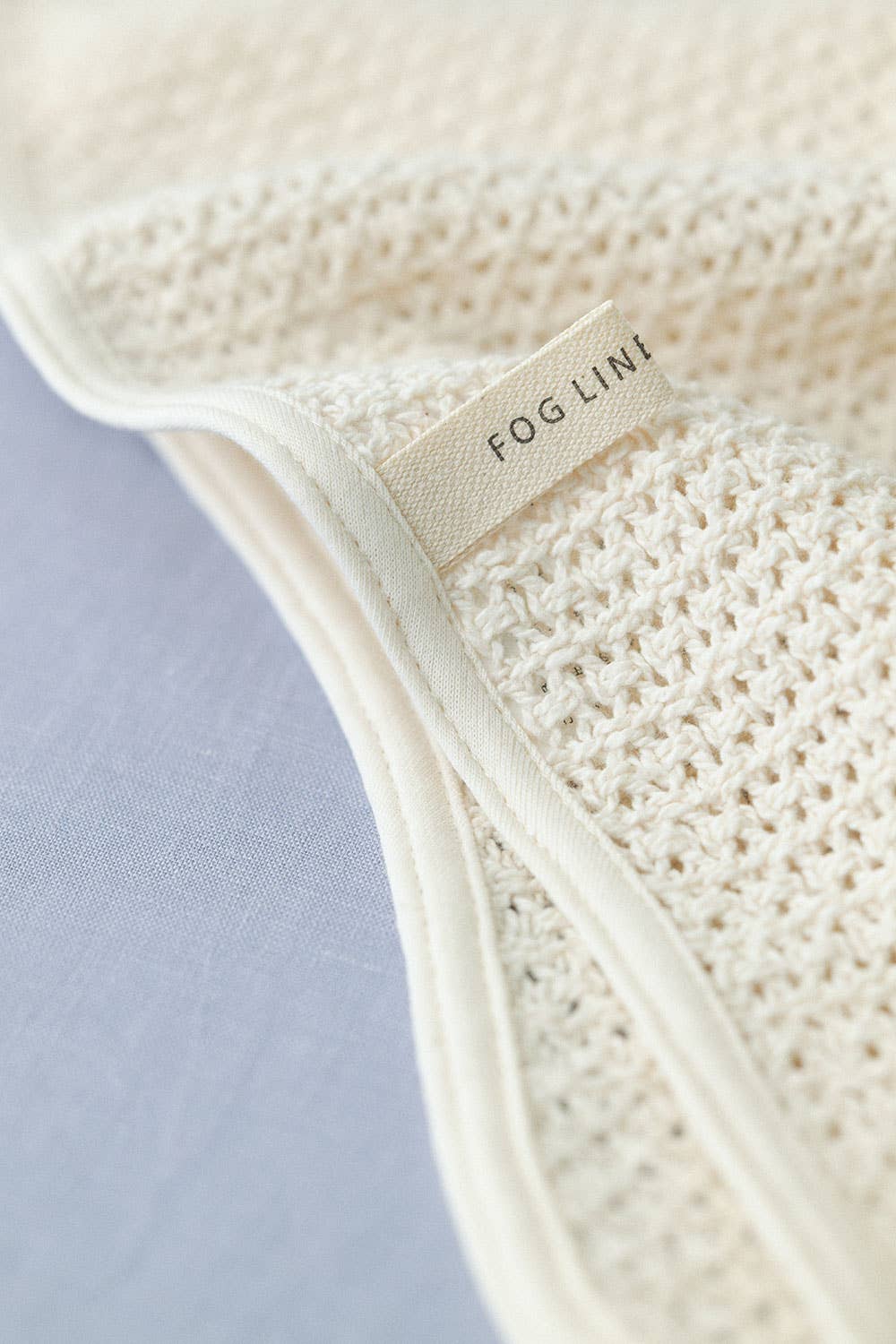Fog Linen Work cotton baby blanket in use