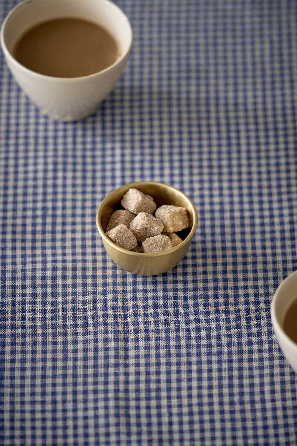 Fog Linen Work brass bowl holding small items