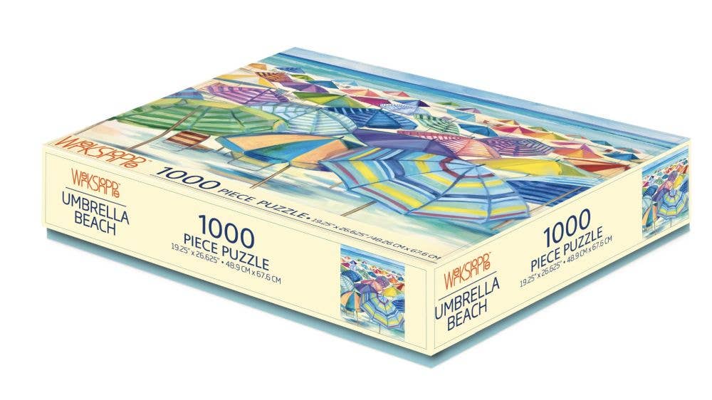 WerkShoppe 1000 Pc Puzzle – Umbrella Beach