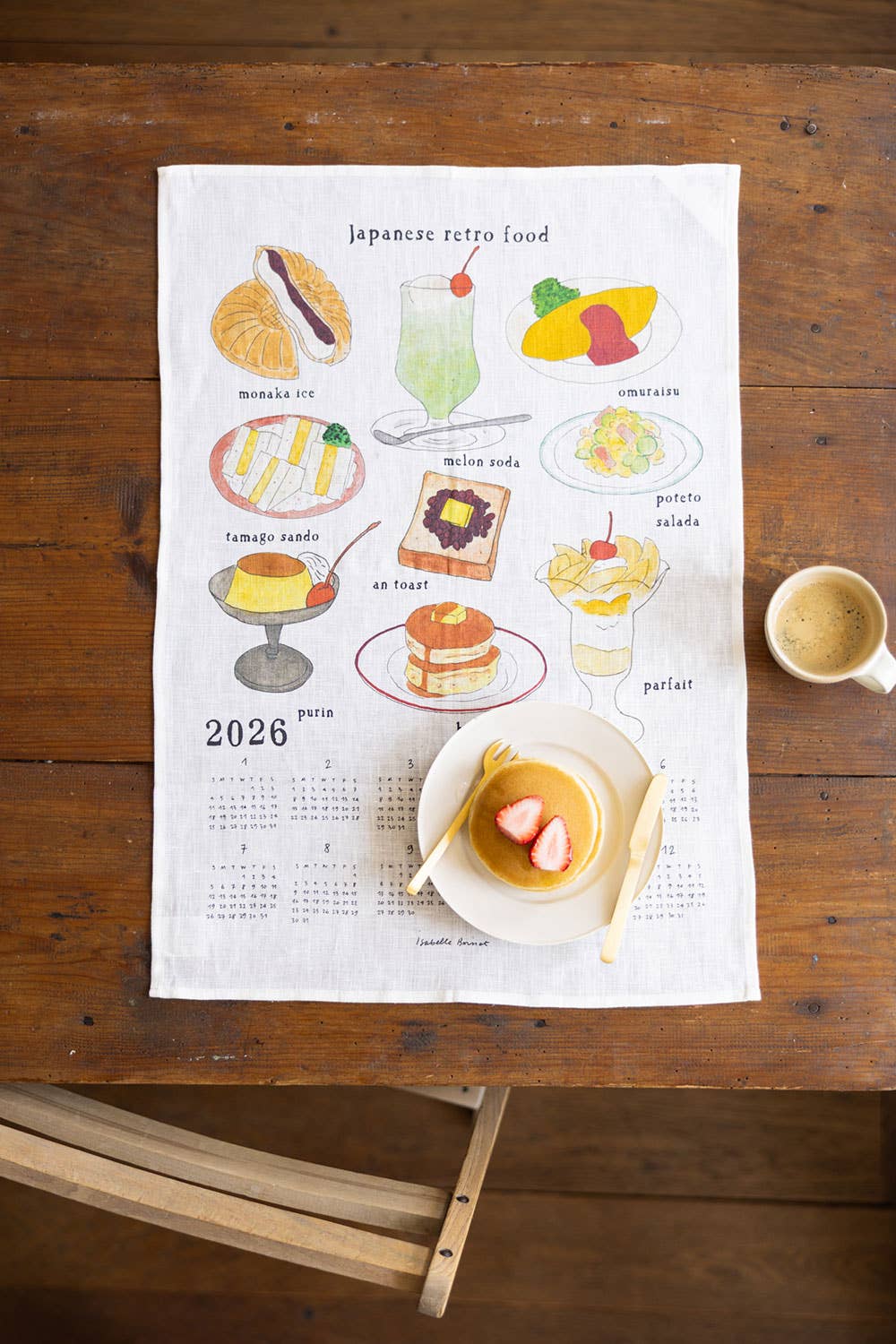 Fog Linen 2026 Linen Calendar Tea-towels