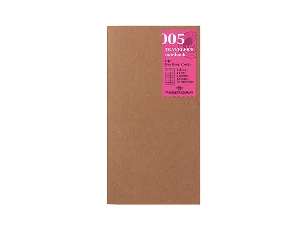 TRAVELER'S 005 Regular Free Diary (Daily) Notebook Insert