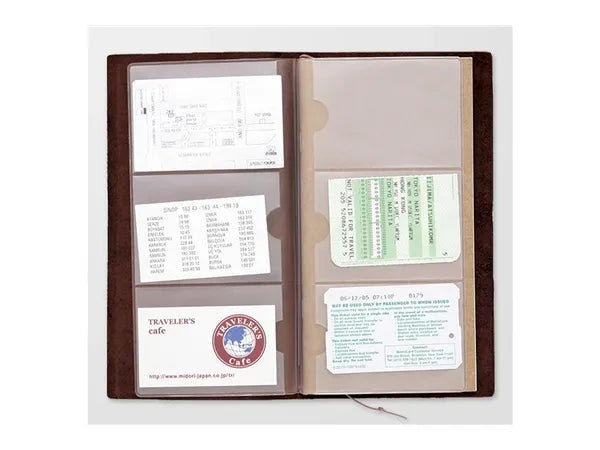 TRAVELER'S 007 Regular Card File (12 Pockets) Notebook Insert