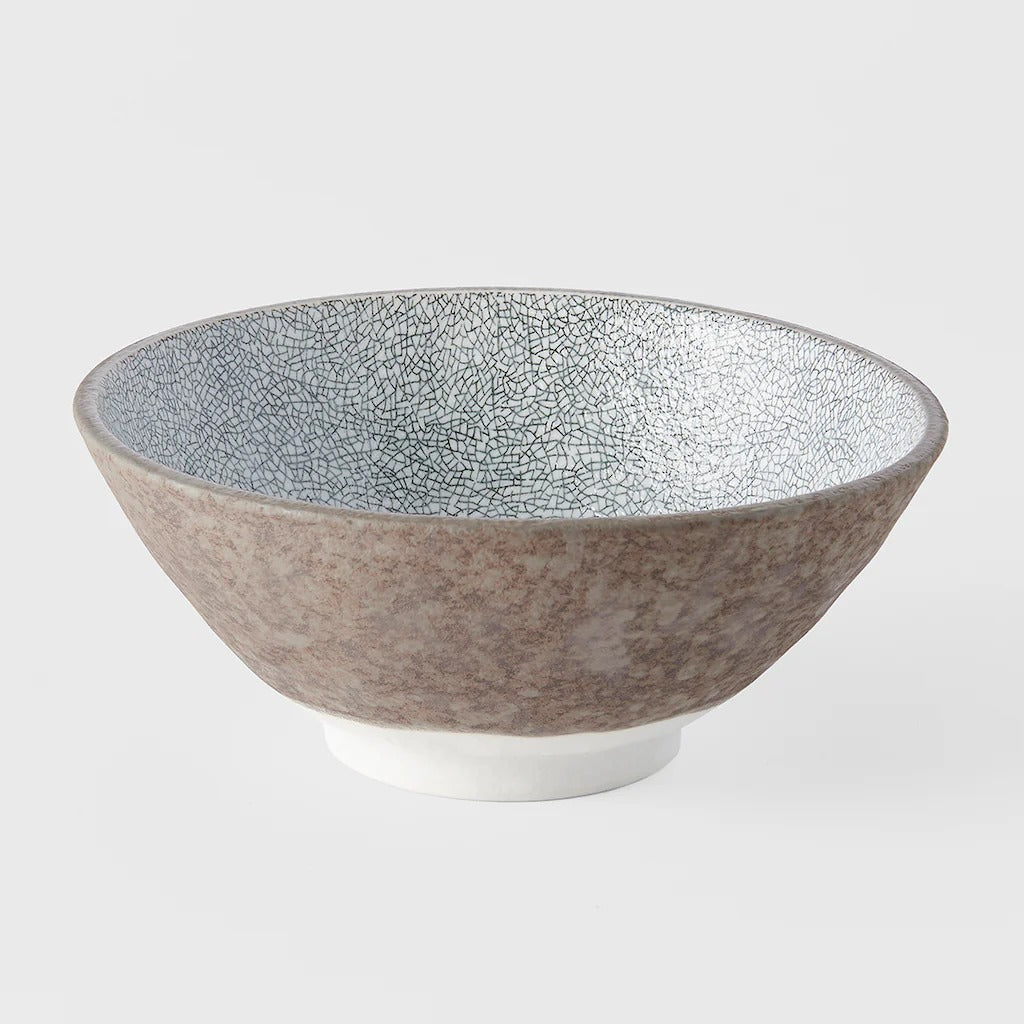 Made in Japan - Udon Bowl 19.5cm Crazed Grey