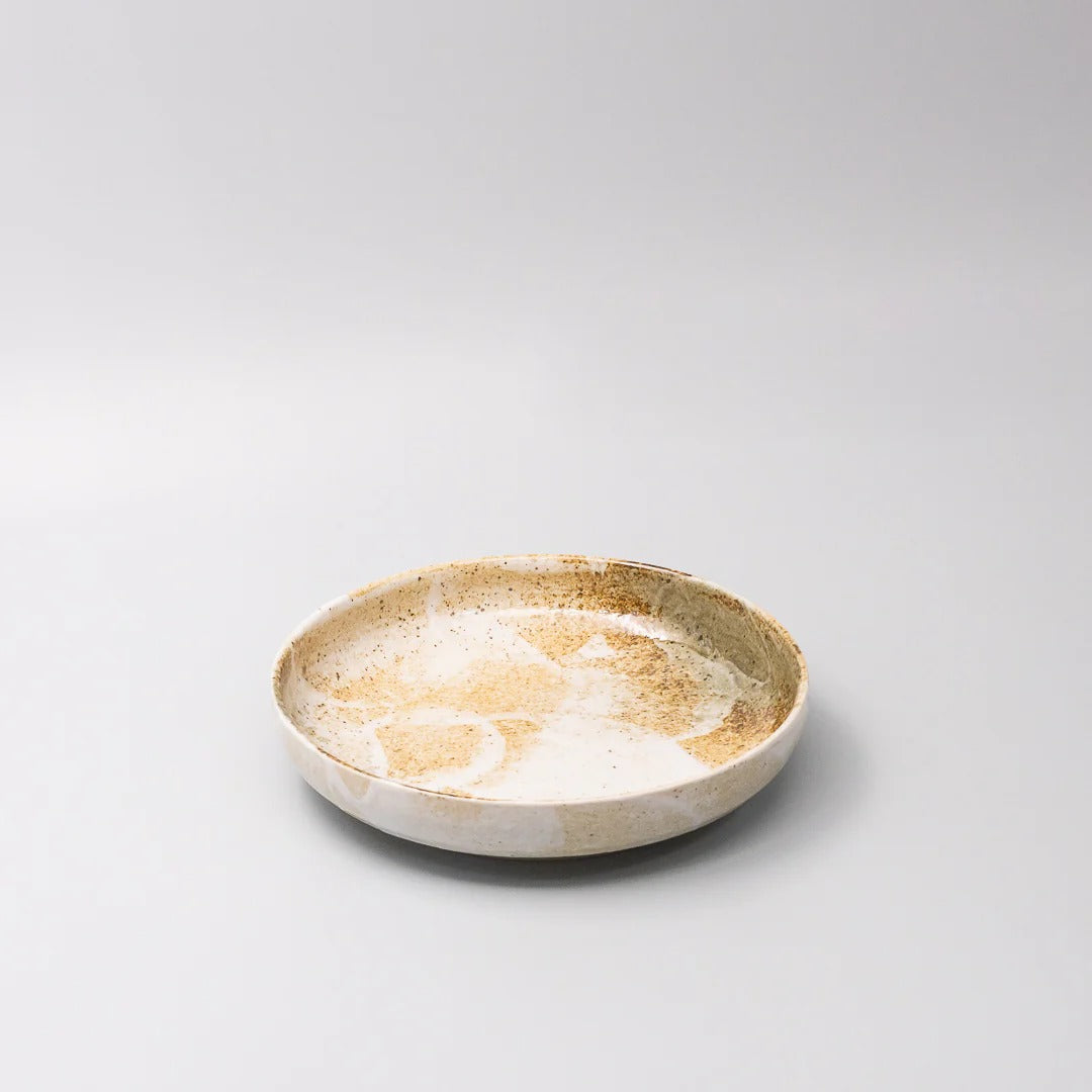 Made in Japan - High Rim Plate Snow Bamboo