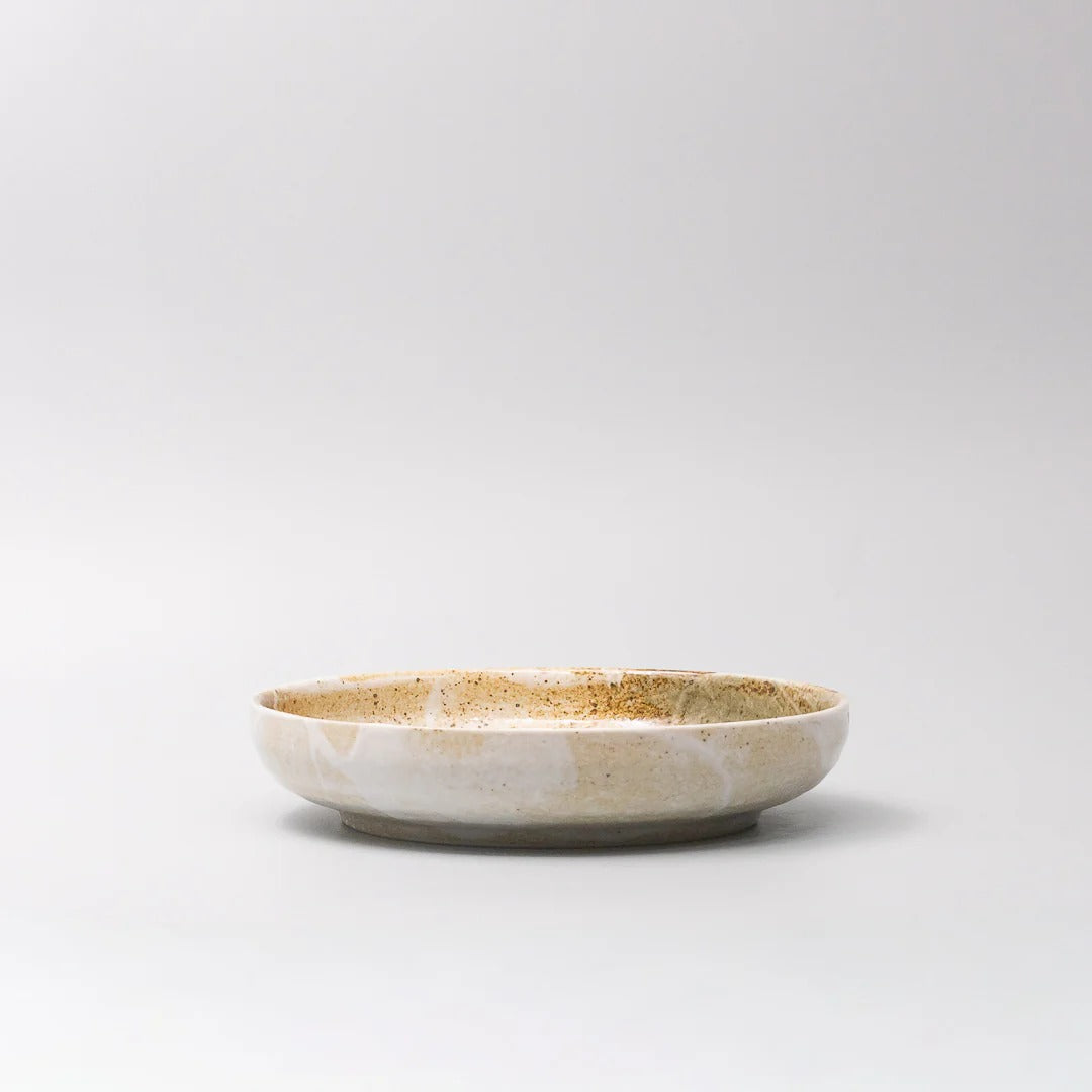 Made in Japan - High Rim Plate Snow Bamboo
