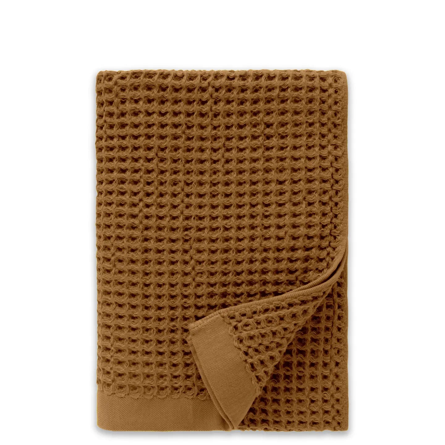 Onsen Waffle Towel Set: Golden Brown