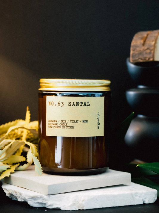 Urganiqa - Santal Scented Soy Candle | Ritual Collection