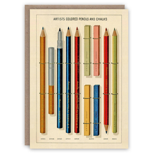 The Pattern Book - Pencils greeting card