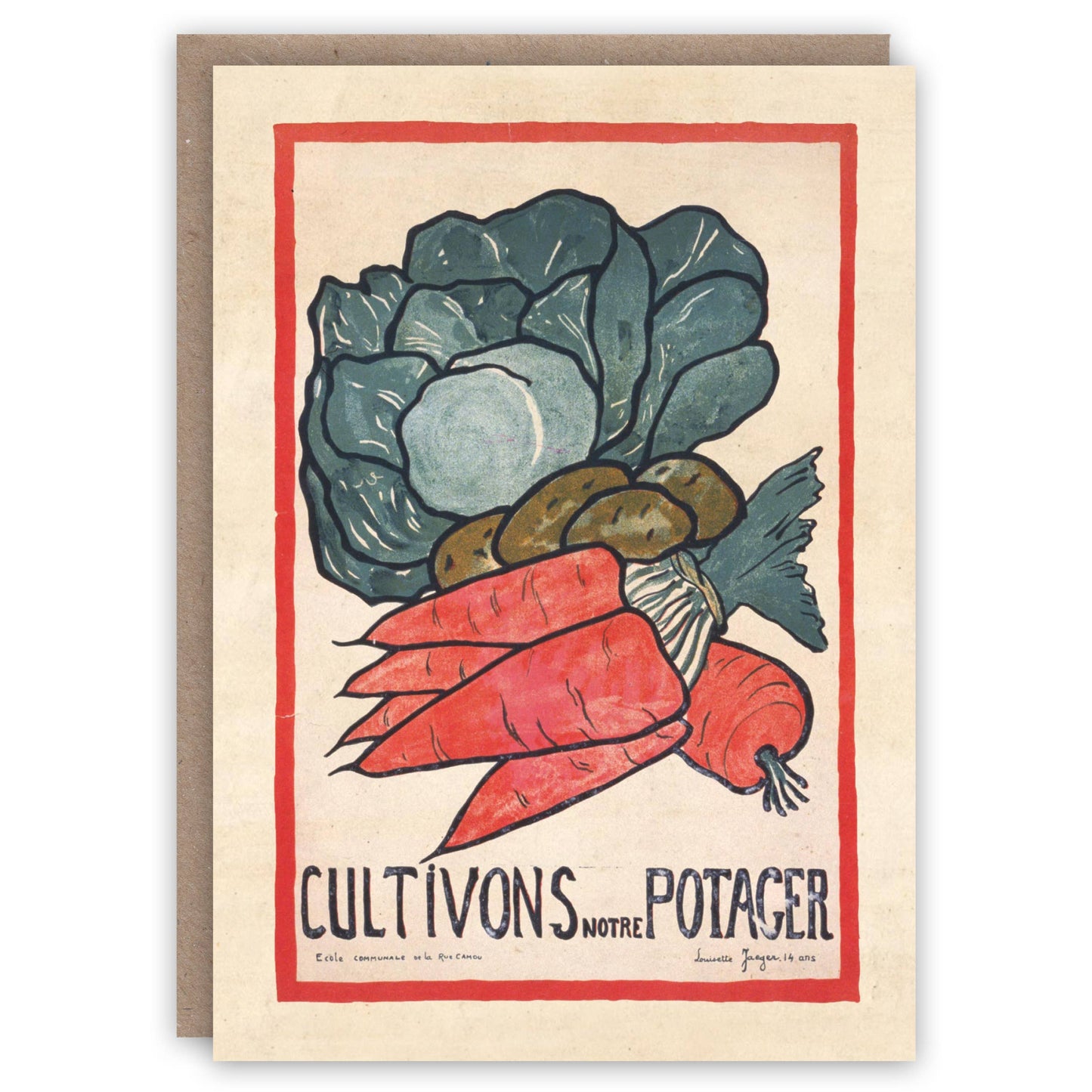 The Pattern Book - Let’s Plant Vegetables greeting card