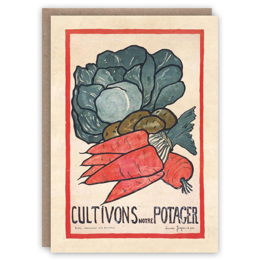 The Pattern Book - Let’s Plant Vegetables greeting card