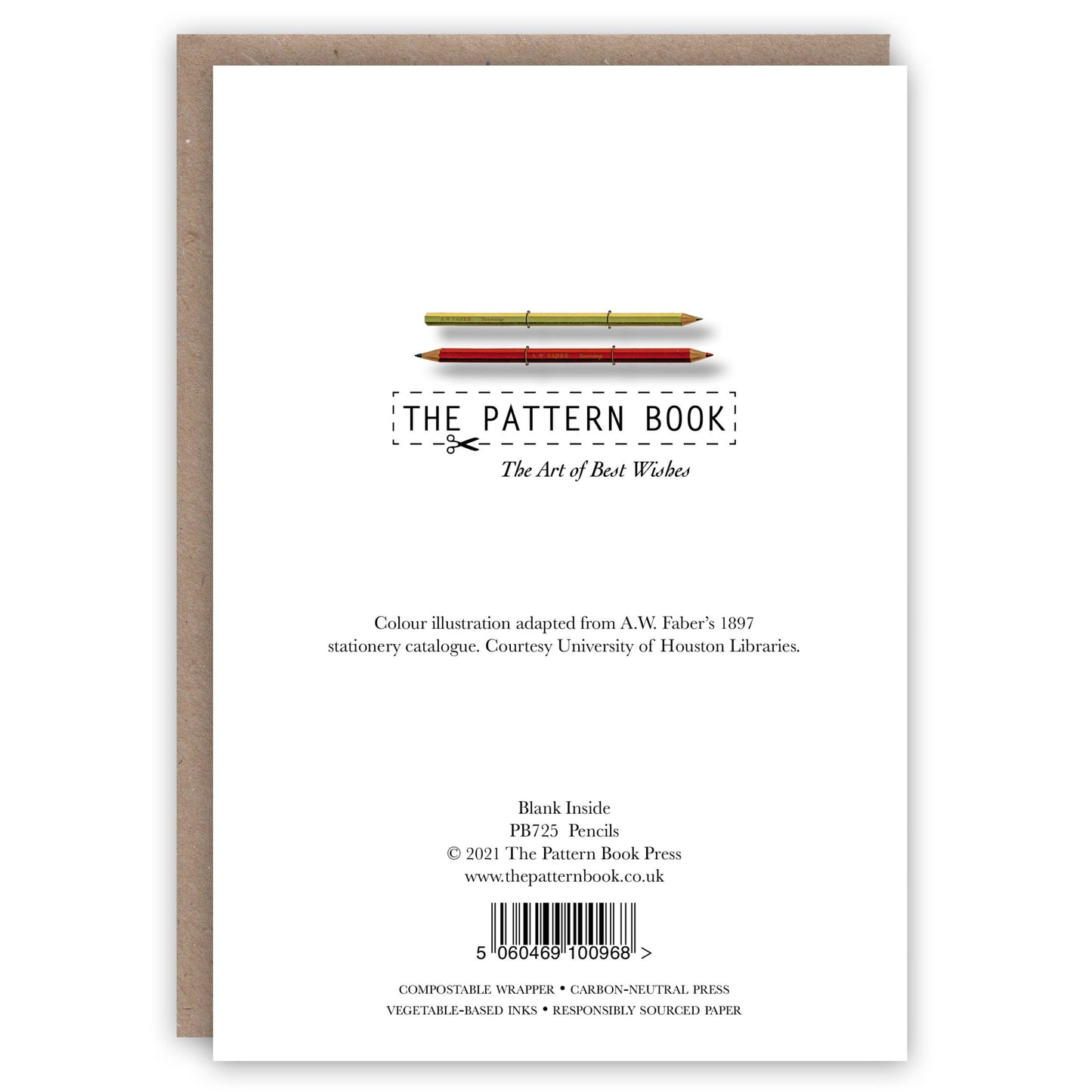 The Pattern Book - Pencils greeting card