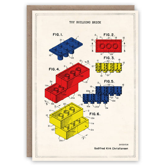 The Pattern Book - Lego greeting card