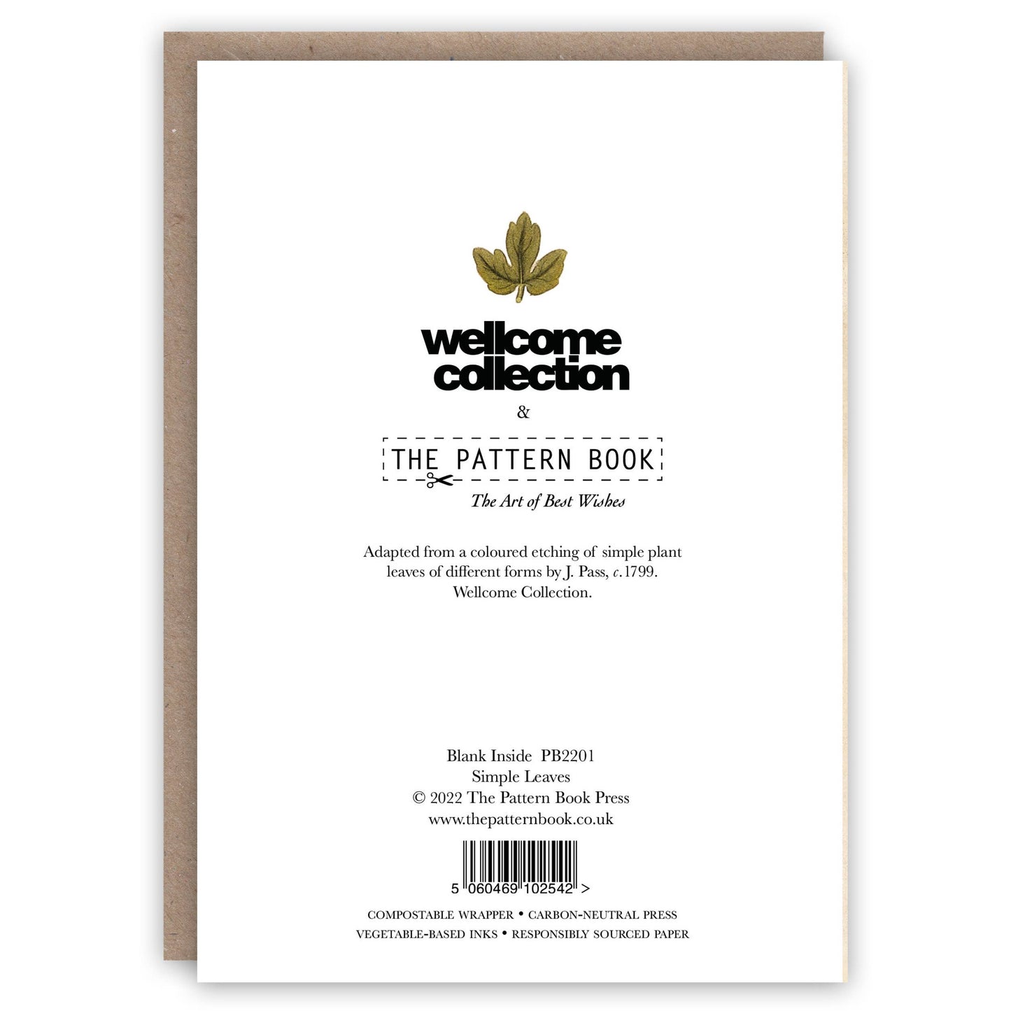 The Pattern Book - Leaves greeting card