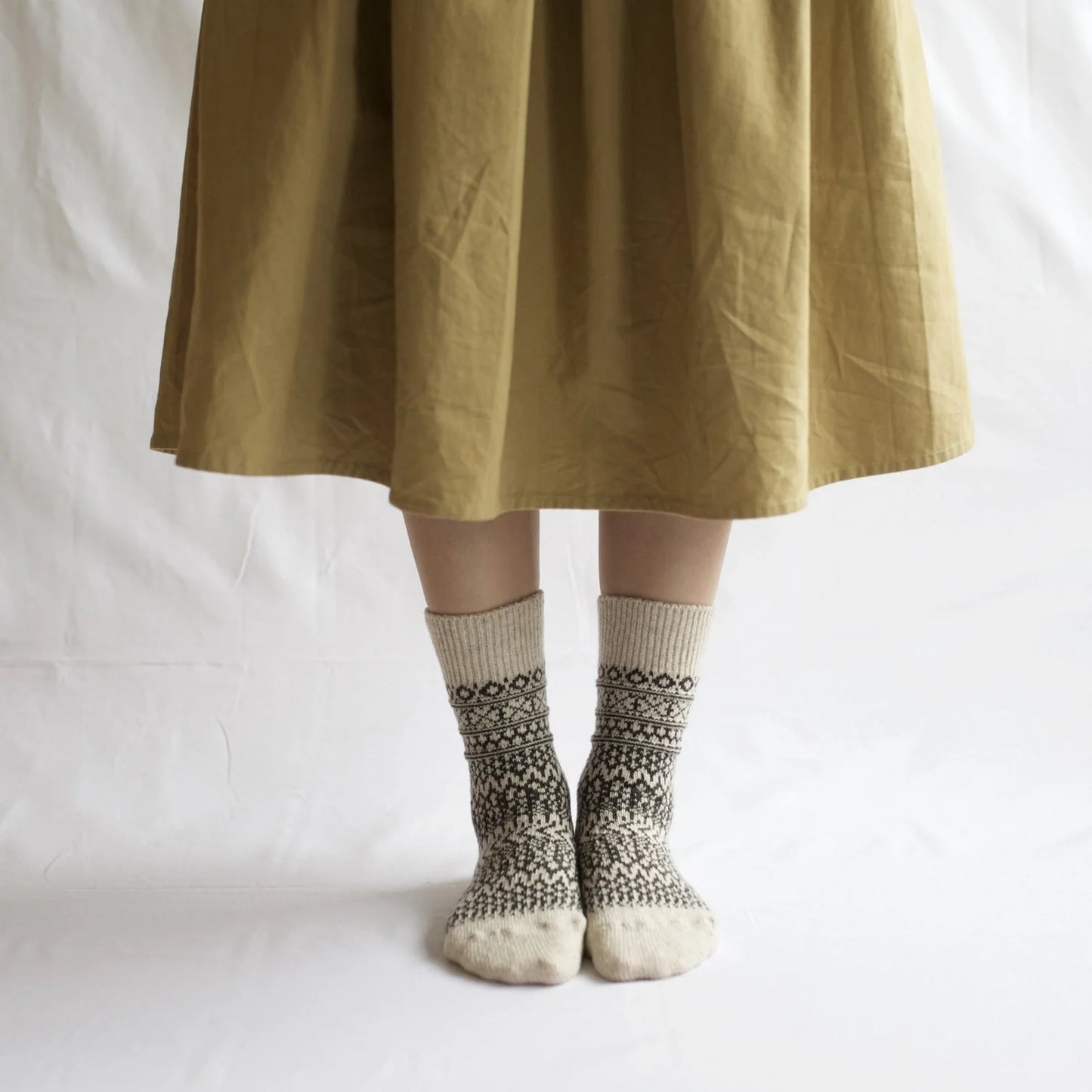 Nishiguchi Kutsushita Oslo Wool Jacquard Socks