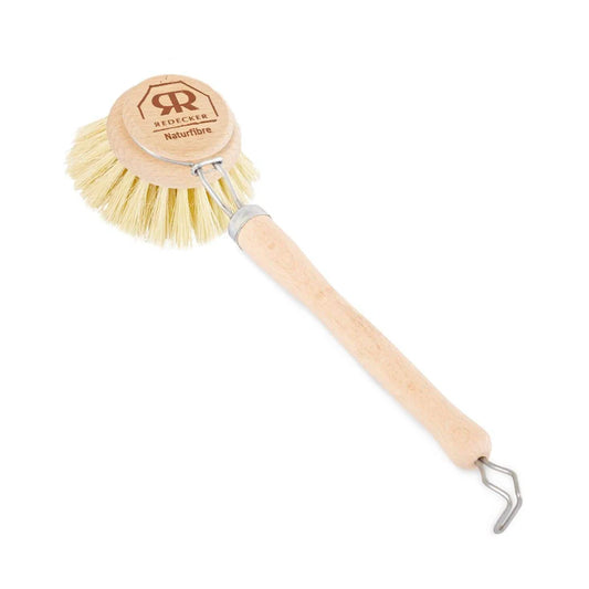 Redecker Dish Brush with Handle - White