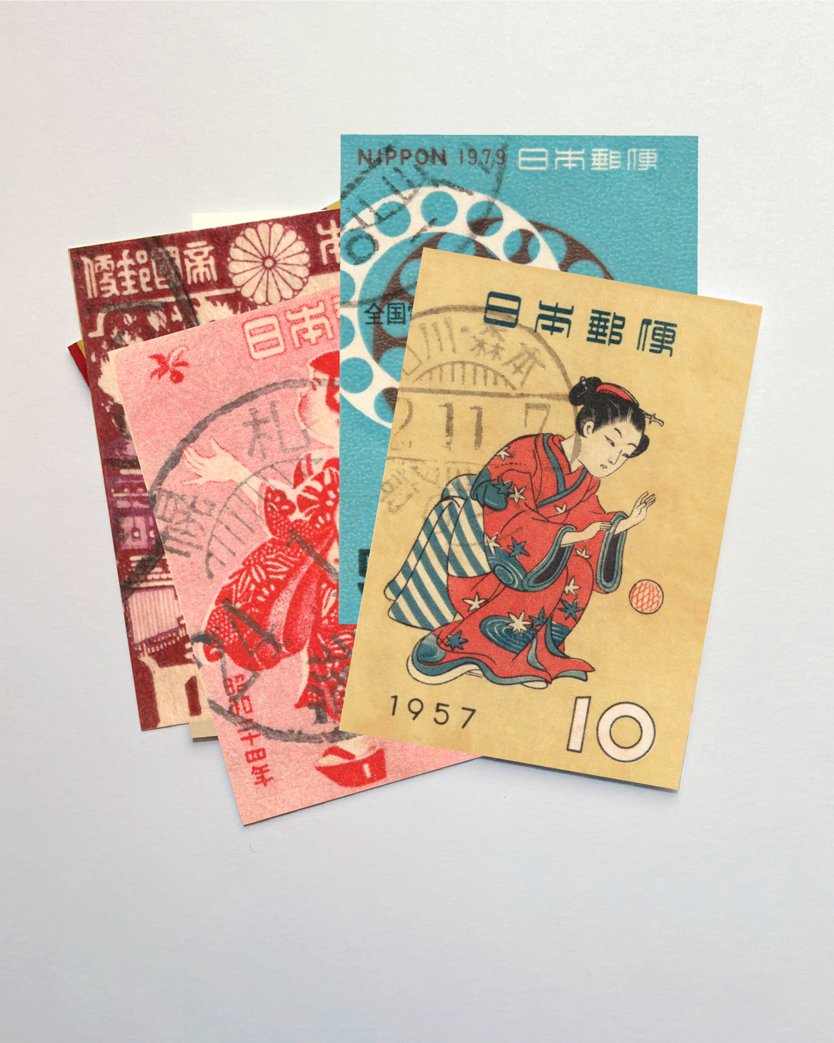Kiku Print stamp postcards