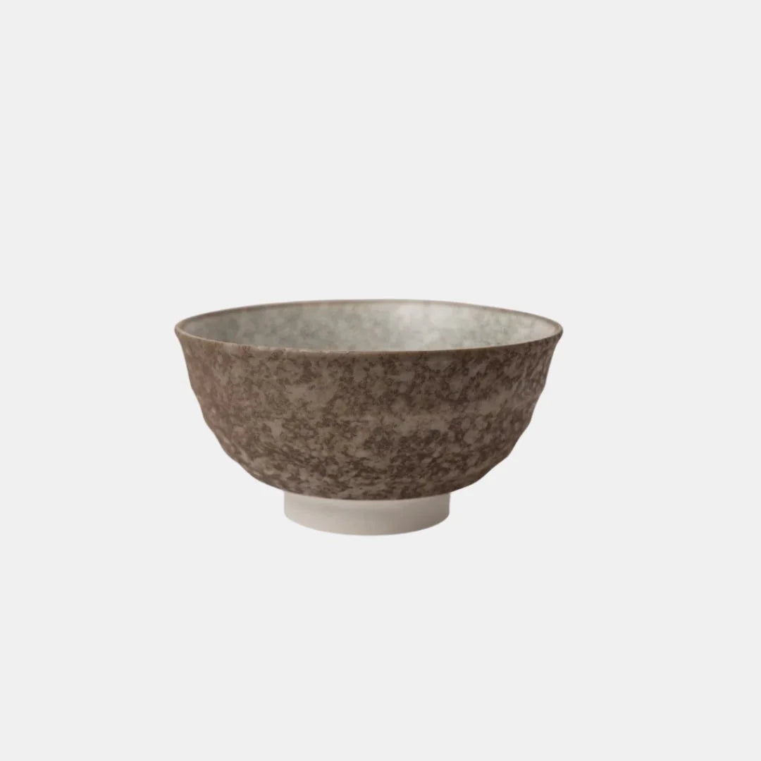 Made in Japan - Udon Bowl 17cm Fluted Crazed Grey